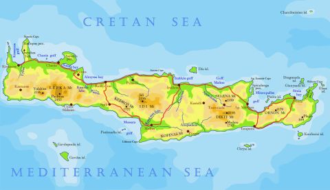Crete map