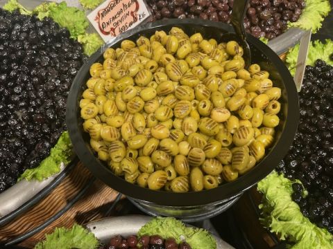 Istanbul griddled olives