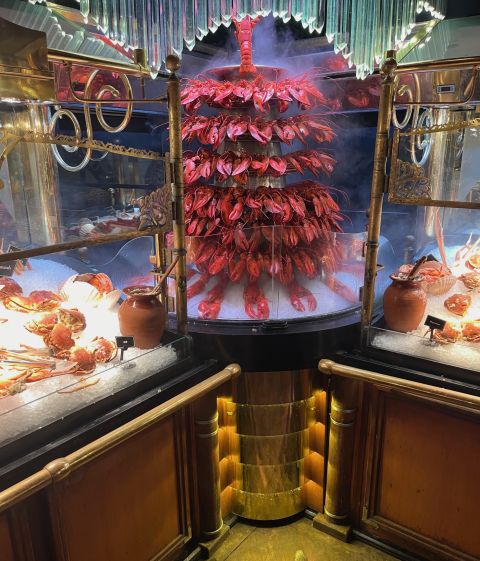Grands Buffets' lobster cascade
