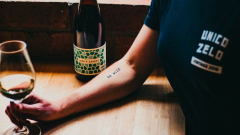 Laura Carter of Unico Zelo has 'be wild' tatooed on her arm