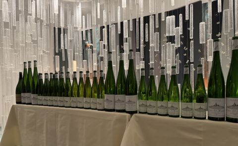 Clos Ste Hune bottles at l'Auberge de l'Ill