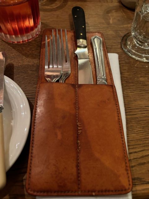 Harwood Arms cutlery case