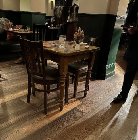 The Harwood Arms interior