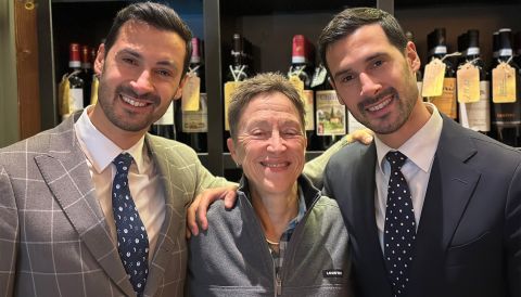 Julia with Alberto and Augusto Gherardi at Giovanna’s in London