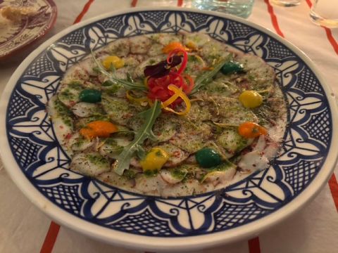 El Fenn octopus carpaccio