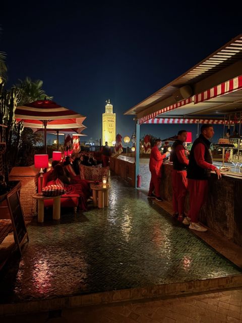 Night view from El Fenn Rooftop Bar