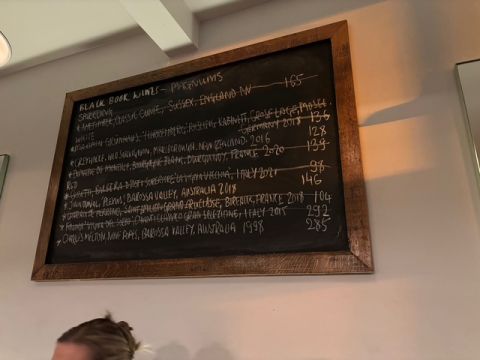 10 Greek Street bin ends blackboard