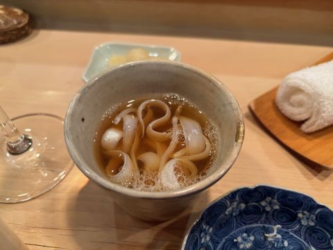 Young sea eel soup