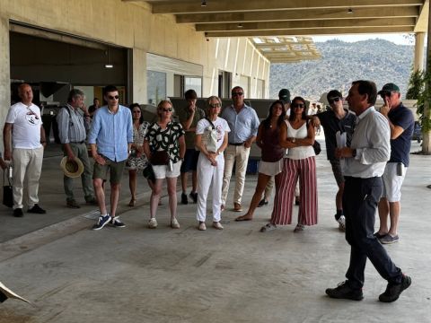 Charles Symington and PFV members at Ataide winery