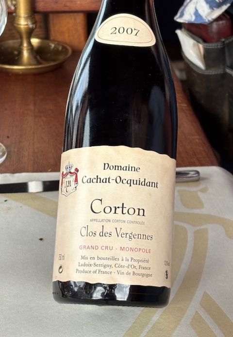 Corton GC 2007 for 120 euros