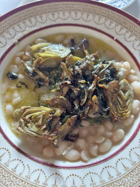 beans with artichoke hearts at The Old Pharmacy