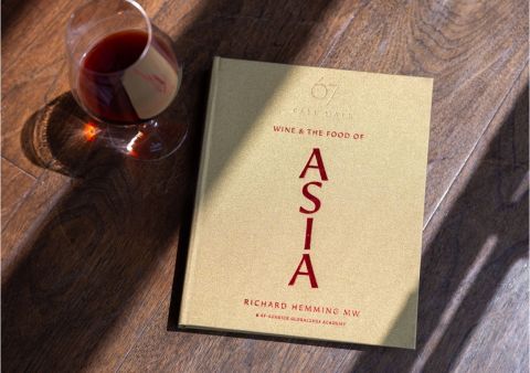 The front cover of the book Wine and the Food of Asia by Richard Hemming