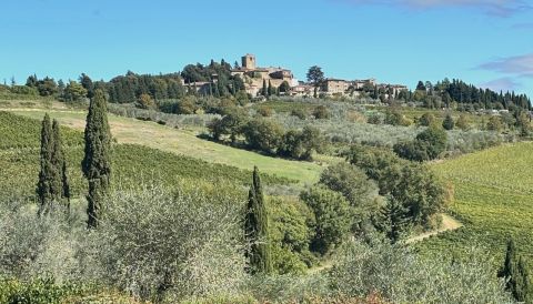 Panzano with the Conca d'Oro in the foreground