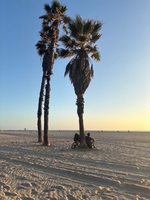 Santa Monica beach scene October 2025 by Nick Lander