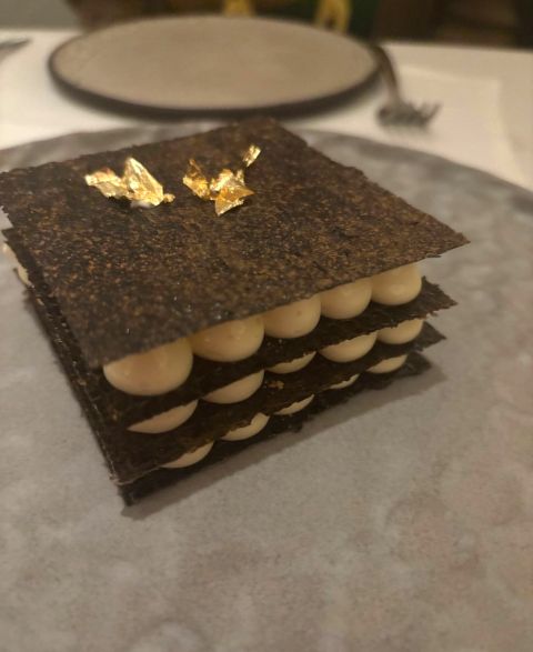 seaweed mille-feuille at Kima