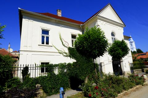 The restored Rákóczi-Aspremont manor house in Mád