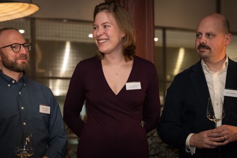 Andrew, Sam and Ollie at Caravan