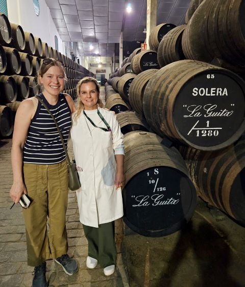 Beatriz Caballero with Sam