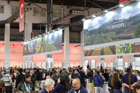 Penedes stand at the Barcelona Wine Week fair