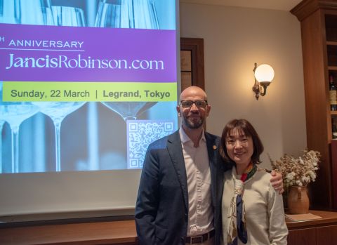 Richard Hemming MW and Yoko Obara at a JancisRobinson.com tasting