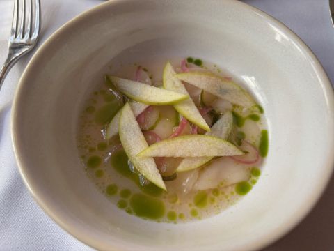 Doppo crudo with apple