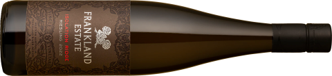 A bottle of Isolation Ridge Riesling against a transparent background