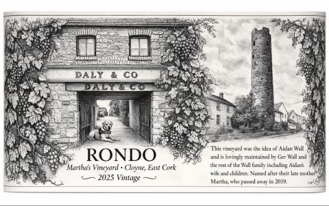 Ger's label for Martha's Vineyard in Cloyne