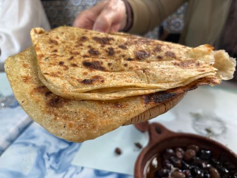 Tangier flatbread and olives