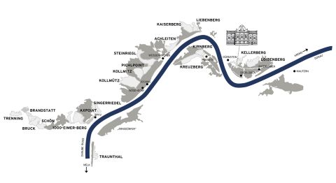 map of Domäne Wachau vineyards