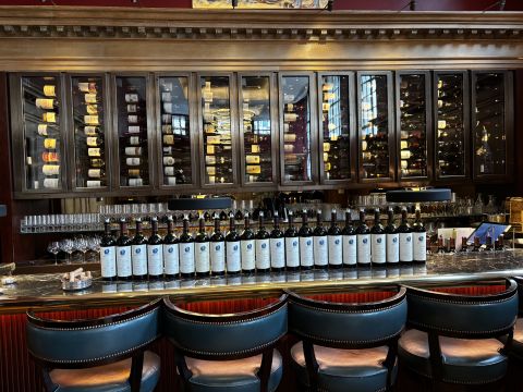 1979-2000 bottles of Opus One at 67 Pall Mall in May 2026