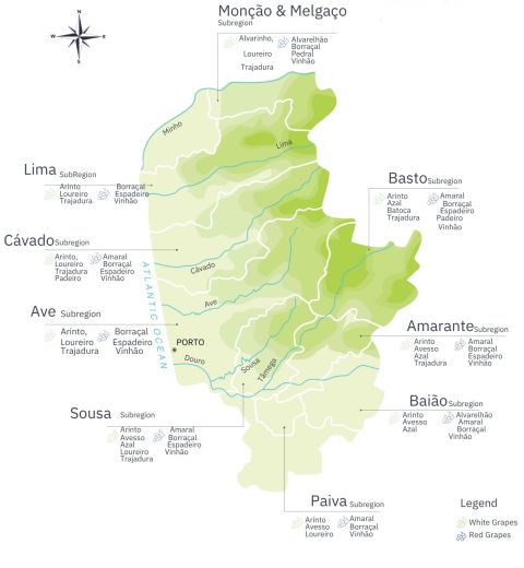 Vinho Verde subregions