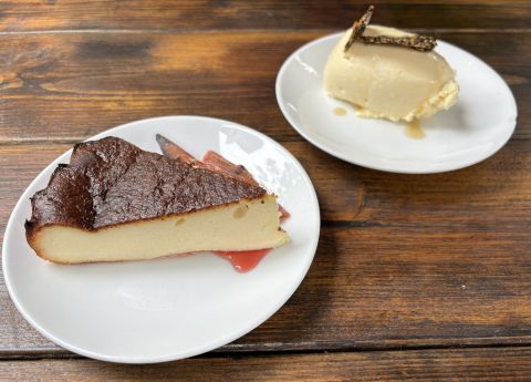 Basque cheesecake at Rocket Stores