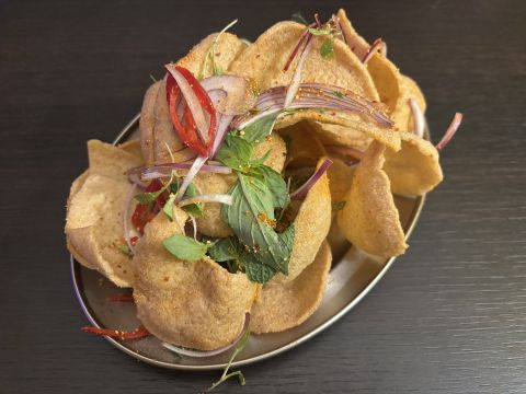 Prawn crackers at XO Kitchen
