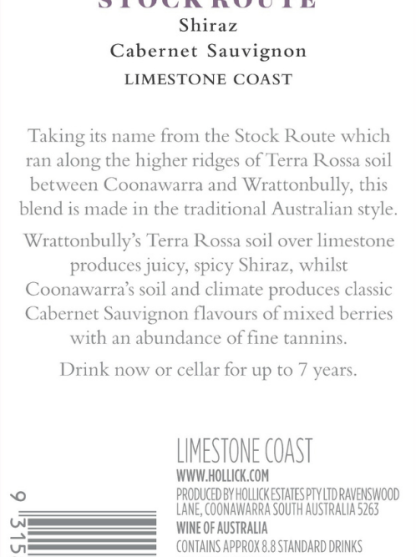 Wine label image for wine_label_image_back