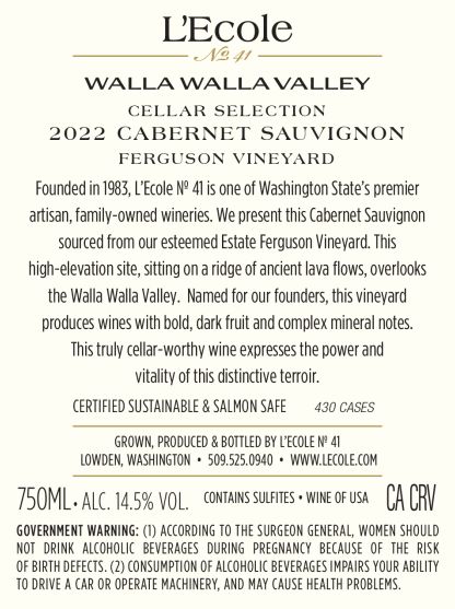 Wine label image for wine_label_image_back