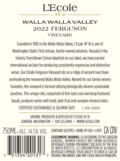 Wine label image for wine_label_image_back