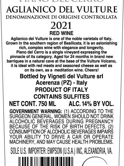 Wine label image for wine_label_image_back