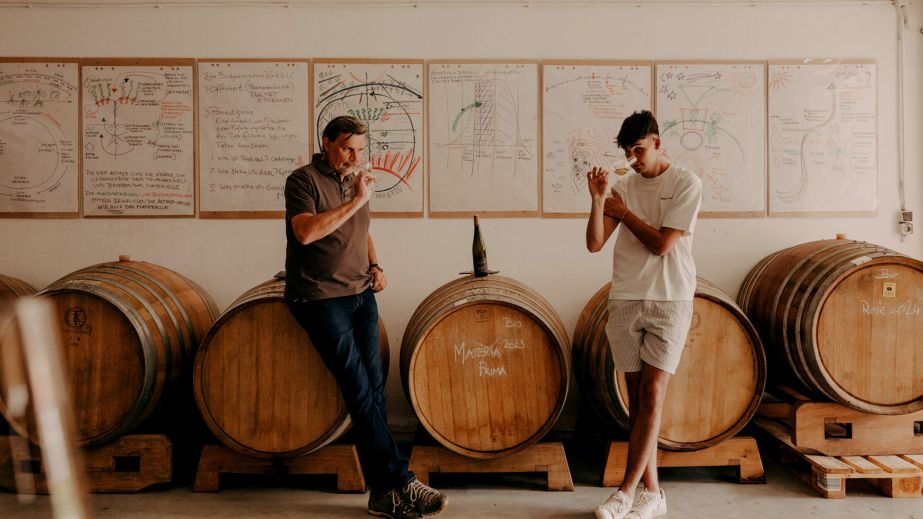 Karl and Alex Fritsch in winery; photo by Julius_Hirtzberger.jpg