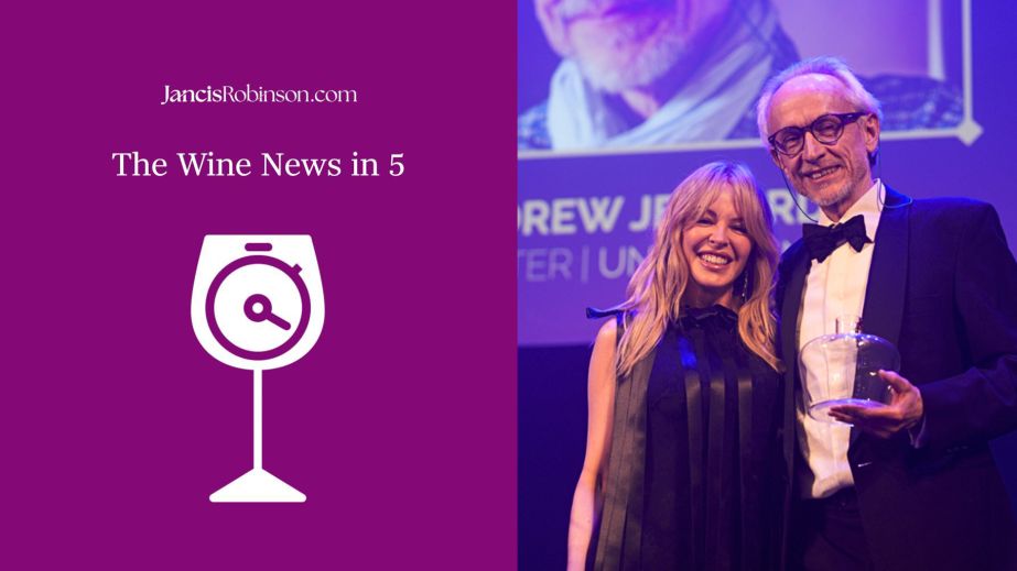 WNi5 logo and Andrew Jefford recieving IMW Lifetime Achievement award with Kylie Minogue.jpg