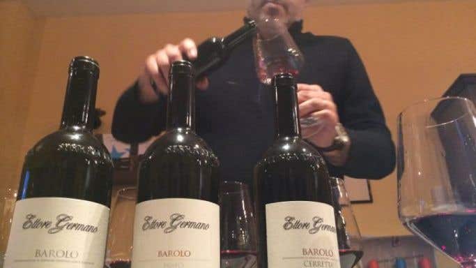 tasting 2011 Barolo with Sergio Germano