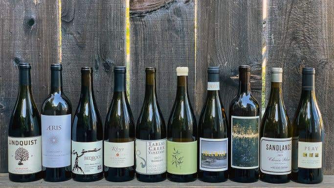 A lineup of California white wines made from lesser-known varieties