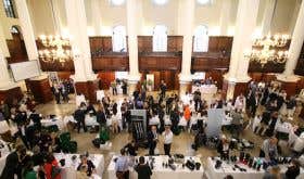 Aerial picture of Tyson Stelzer's champagne tasting in London