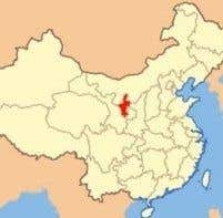 map showing location of Ningxia within China