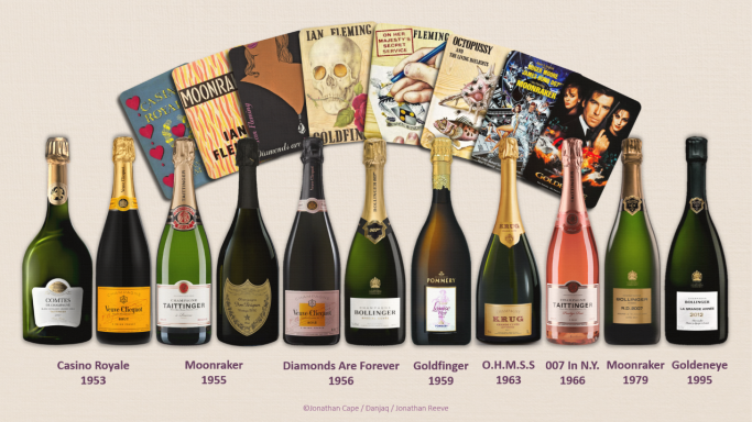 James Bond's champagnes by Jonathan Reeve